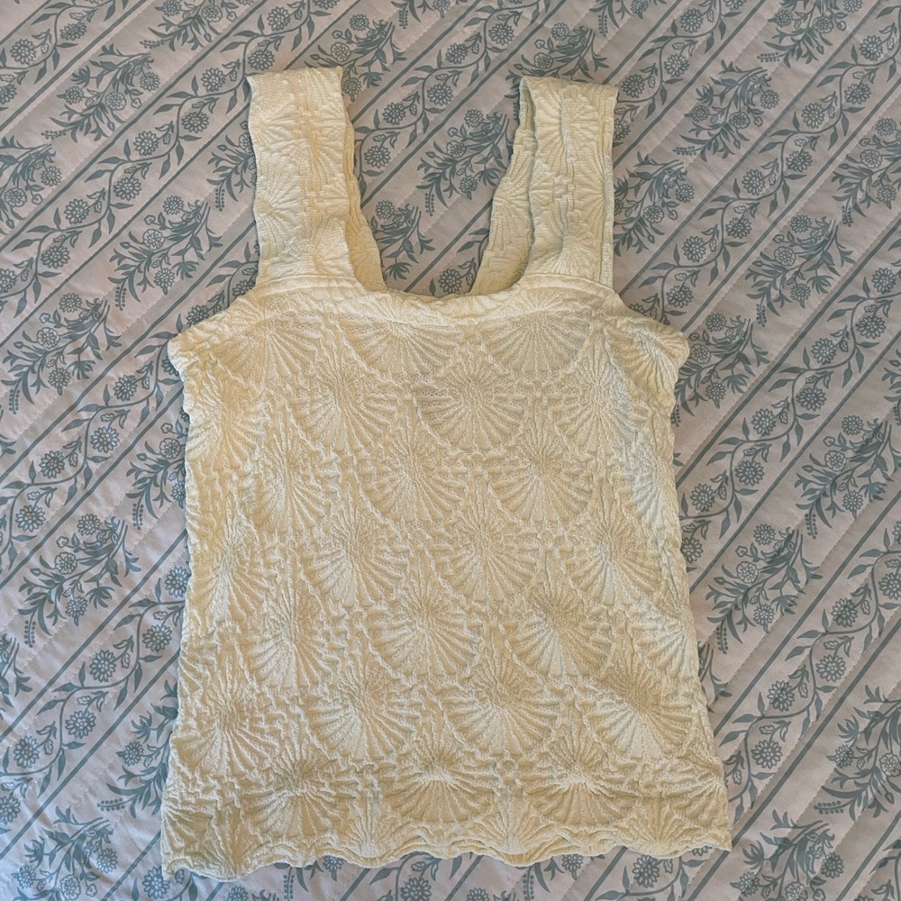 Free People butter yellow top